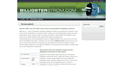 Desktop Screenshot of billigsterstrom.com