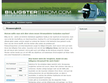 Tablet Screenshot of billigsterstrom.com